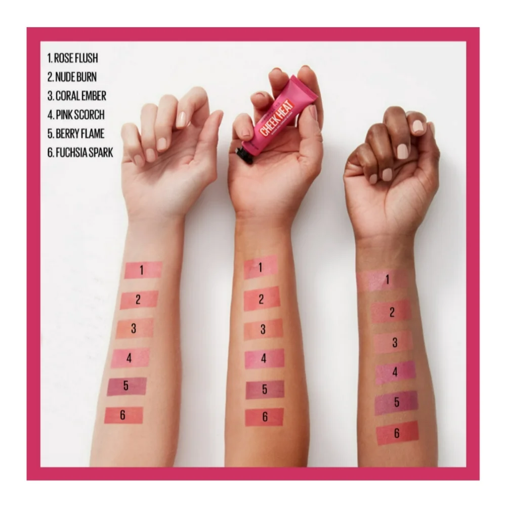 2/$9 or 4/$15 Maybelline Cheek Heat Gel-Cream‎ Blush Makeup
